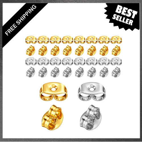 Earring backs stainless - backs,,