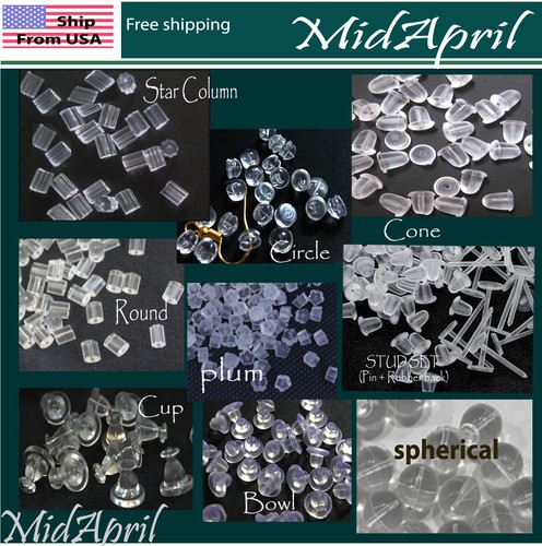 Earring back stopper silicone - stopper,