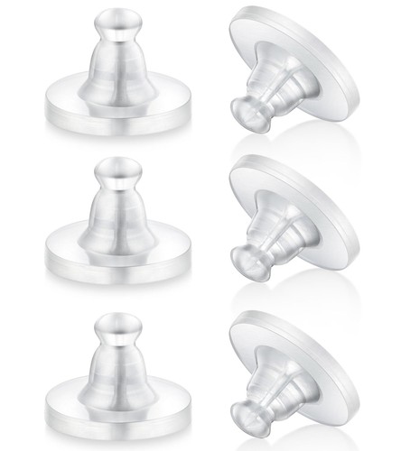 Earring backs rubber 100pcs - earring, rubber,100pcs