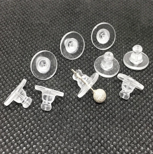 100pcs earring backs with pads - 100pcs,