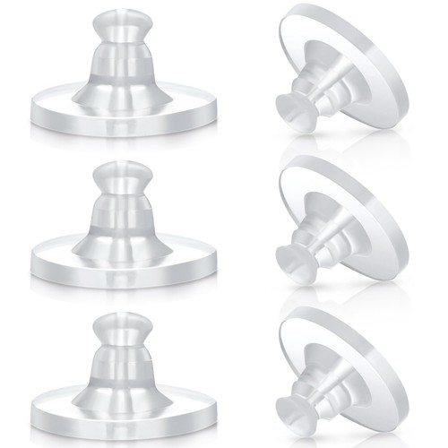 100 pcs clear silicone - pcs,