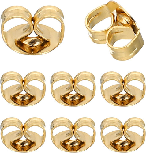 Pcs earring backs 14k gold - 8,